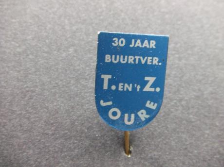 Buurtvereniging T. en 't Z Joure Friesland 30 jaar